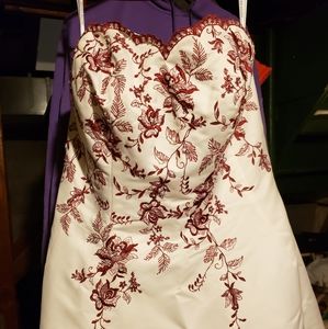 Dave n bridle wedding dress w slip